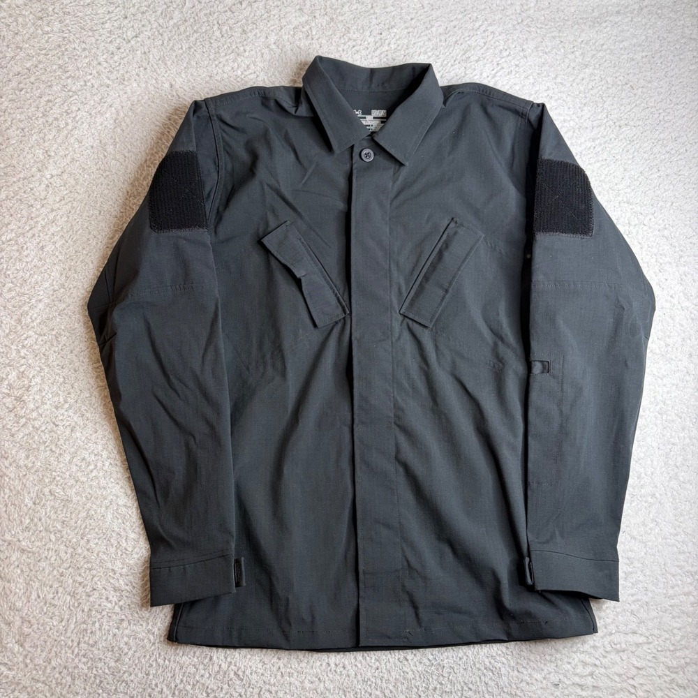Under Armour Tactical Duty Shirt Black Ripstop Long Sleeve Mens Medium 1242373